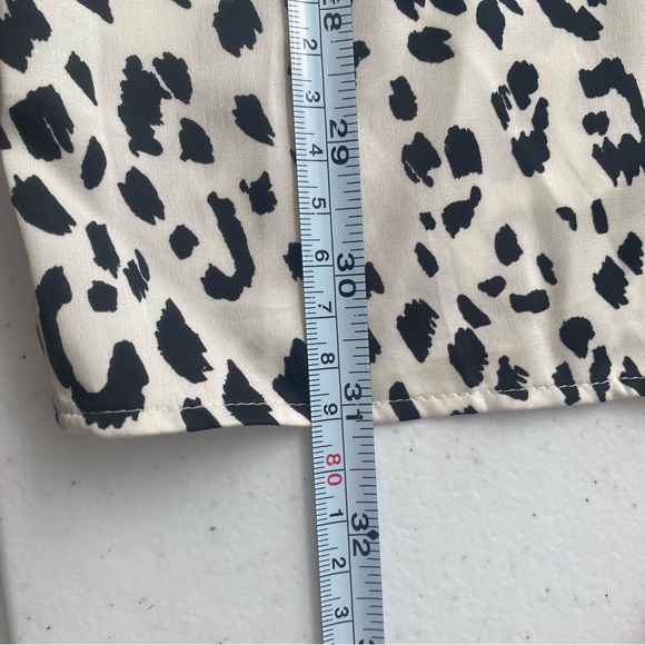 Zara Maxi Skirt Zebra Print Side Slit Sz XL - Picture 9 of 9